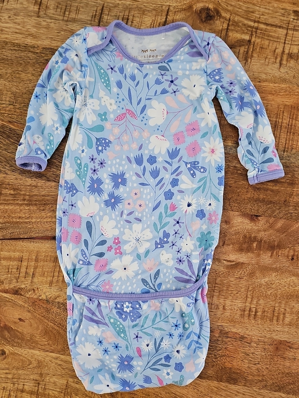 Little Sleepies Magical Meadows Infant Gown Newborn Bamboo Floral Sleep